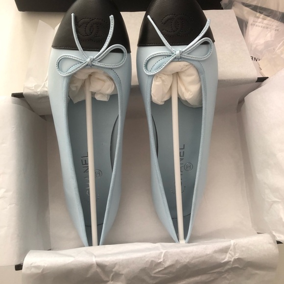 Chanel Light Blue Ballet Flats - Picture 3 of 6